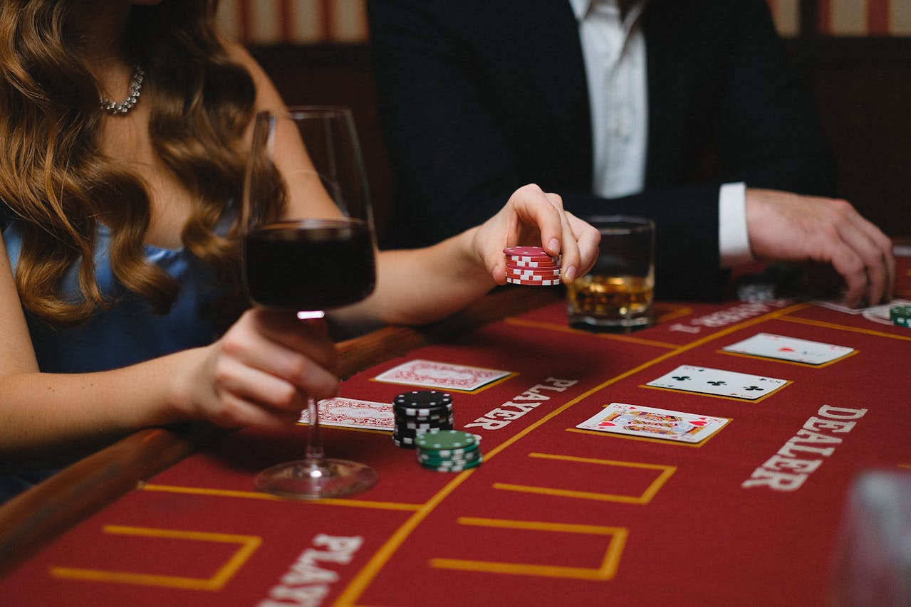 Playing Casino Games with a Cup of Wine